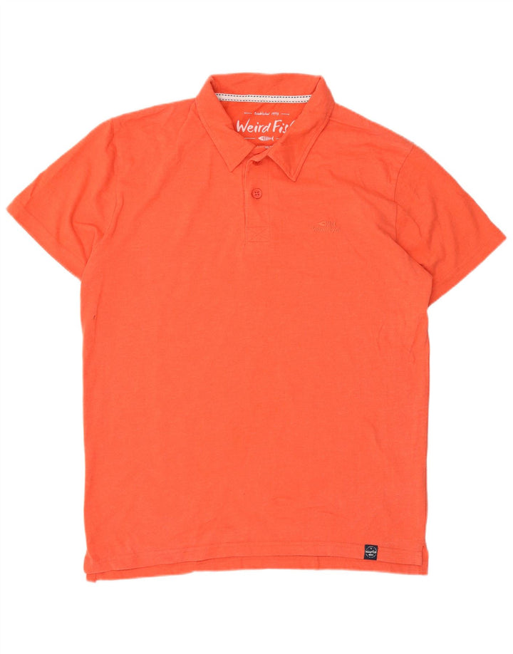 Weird Fish Polo Homme Orange Moyen Coton