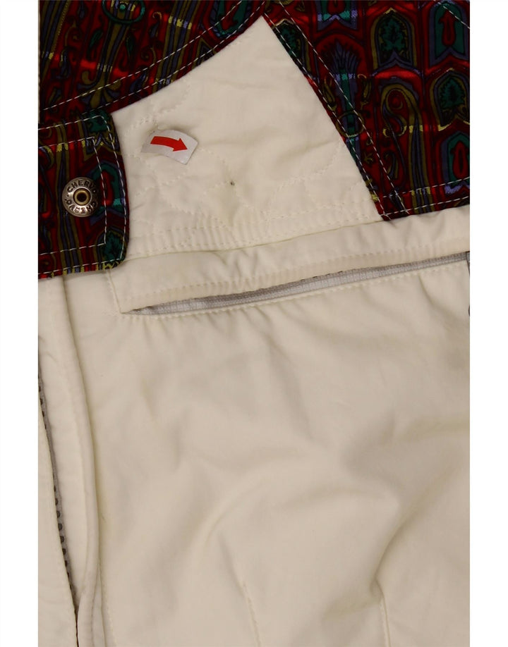 CHERVO Combinaison de Ski Femme IT 42 Medium White Check Polyamide