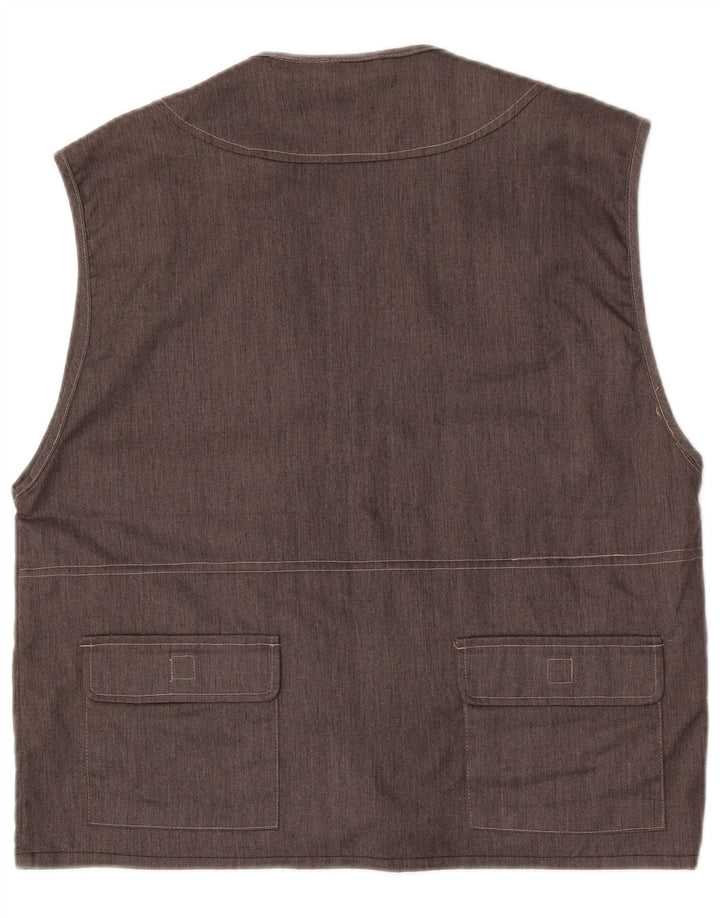 Sotto Zero Gilet utilitaire pour homme UK 40 Large Gris Coton