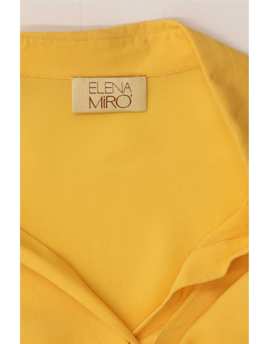 ELENA MIRO Chemise Femme UK 16 Large Jaune