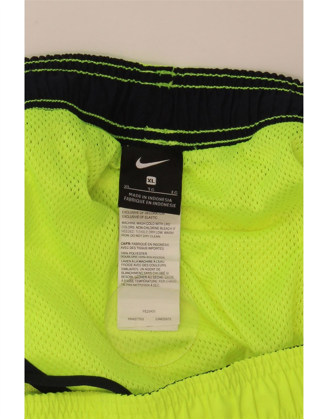 Nike Short de sport pour homme XL Vert Polyester