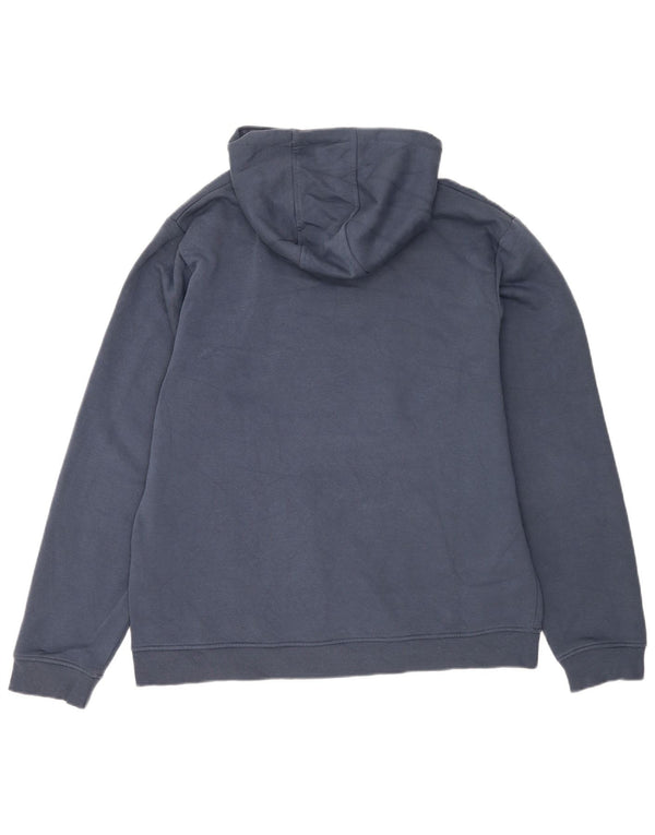 Fila Pull à capuche graphique pour homme 2XL en coton bleu marine