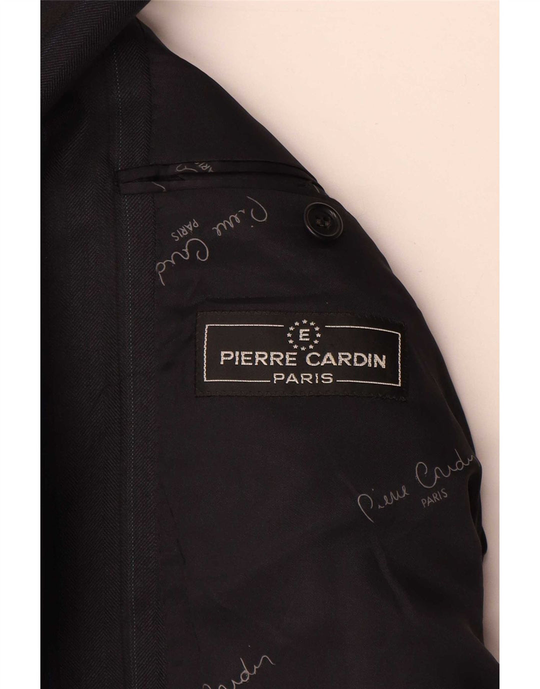 Pierre Cardin Veste Blazer 2 Boutons Homme UK 38 Gris Moyen Rayé