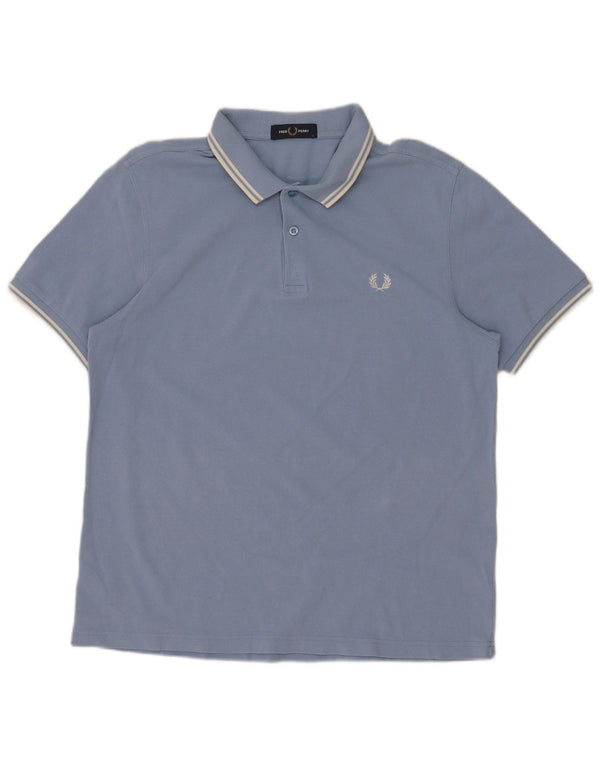 Fred Perry Polo Homme Grand Bleu Rayé Coton