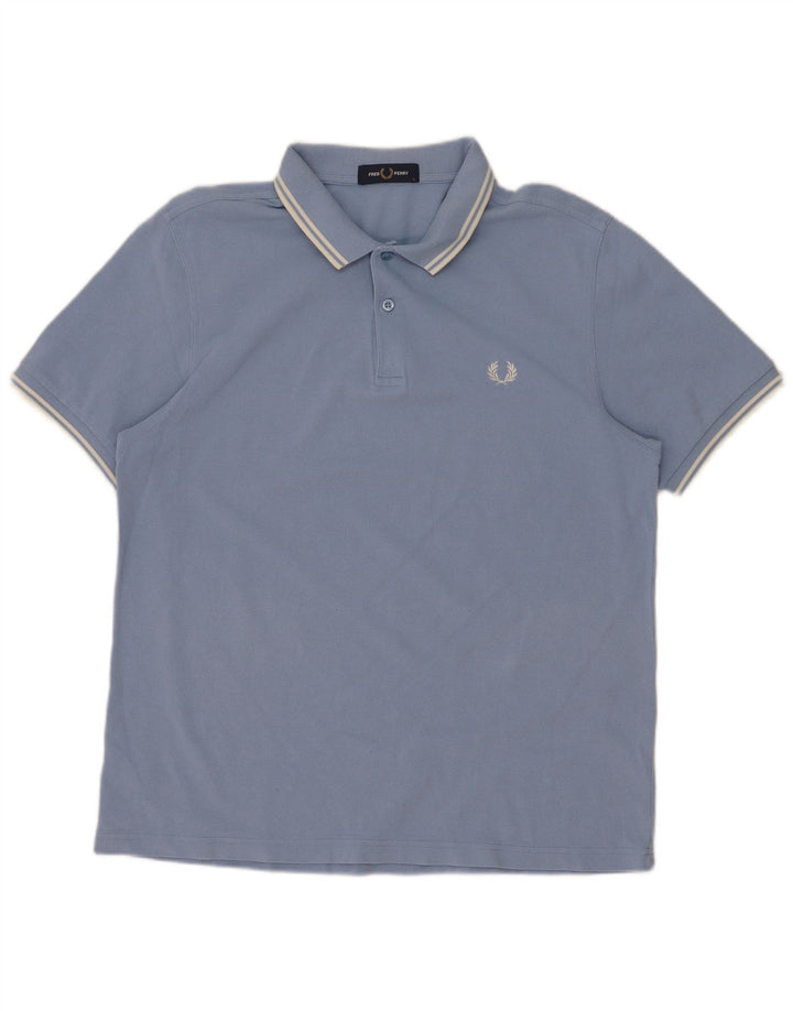 Fred Perry Polo Homme Grand Bleu Rayé Coton