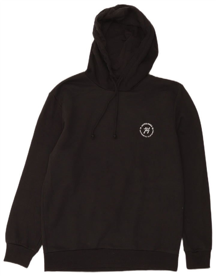 Jack & Jones Pull à capuche pour homme Large Noir Coton