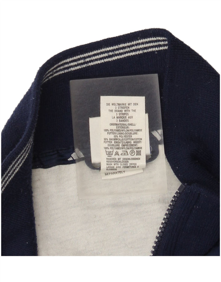 Adidas Veste coupe-vent surdimensionnée pour femme UK 14 Bleu marine moyen Polyamide