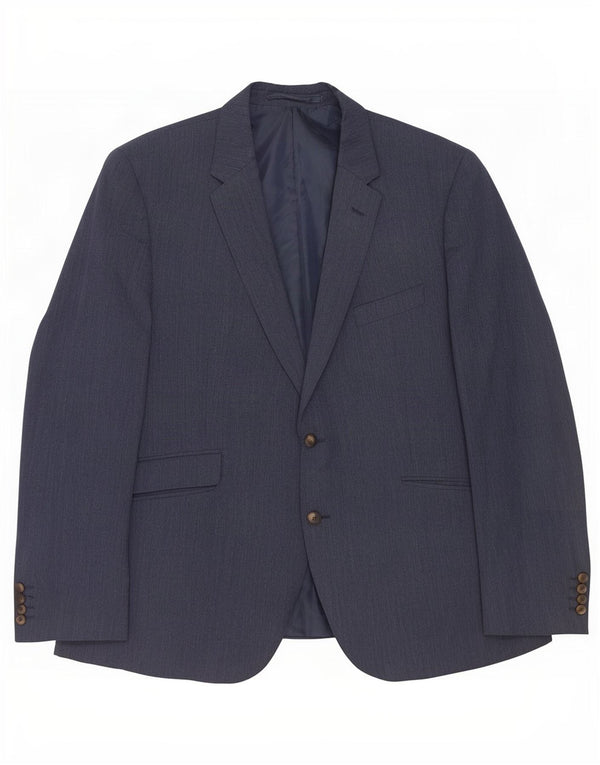 Marks & Spencer Veste blazer à 2 boutons pour homme Coupe ajustée UK 46 XL Bleu marine