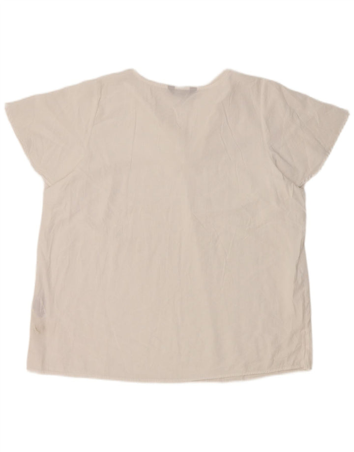 Marks & Spencer Chemisier pour femme UK 20 2XL Blanc Viscose