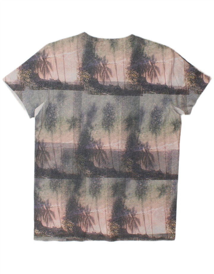 Hugo Boss Homme T-shirt à motif abstrait Top XL Multicolore Polyester