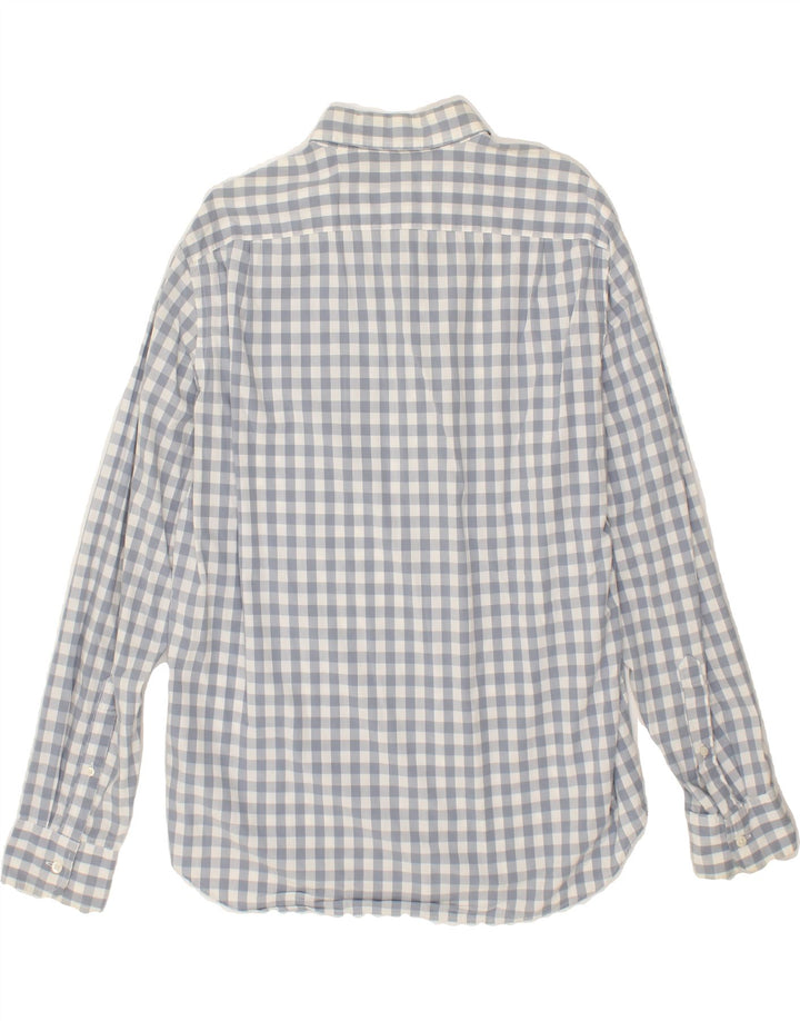 J. CREW Mens Shirt Large Blue Gingham Cotton Vintage J. Crew and Second-Hand J. Crew from Messina Hembry 