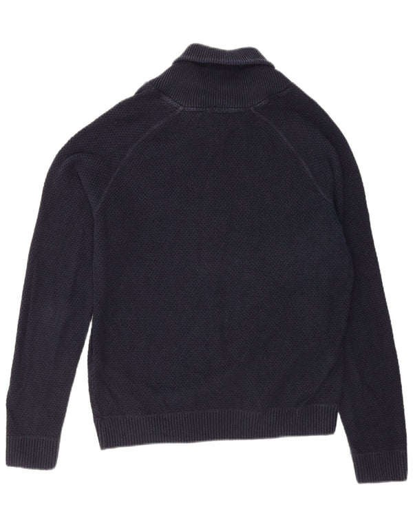 Jack & Jones Pull à col châle pour homme en coton bleu marine Taille L