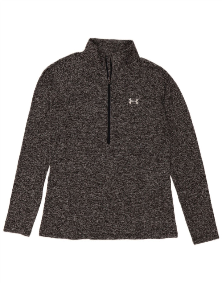 Under Armour Haut de survêtement à manches longues pour femme UK 12 Gris moyen