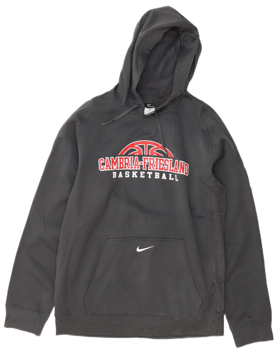 NIKE Pull à capuche graphique pour homme Gris moyen Polyester