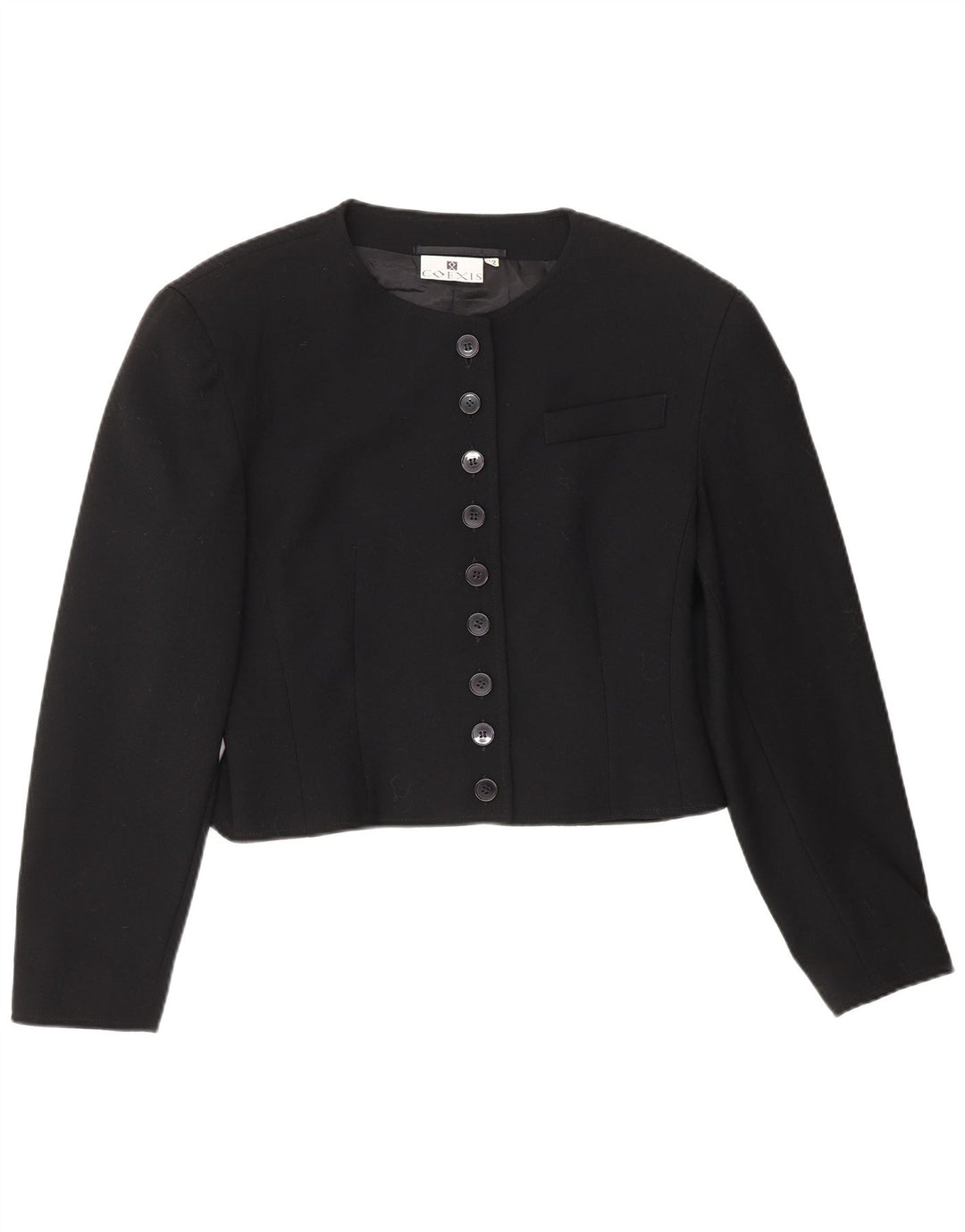 Coexis Veste Boléro Femme IT 42 Laine Vierge Noir Moyen
