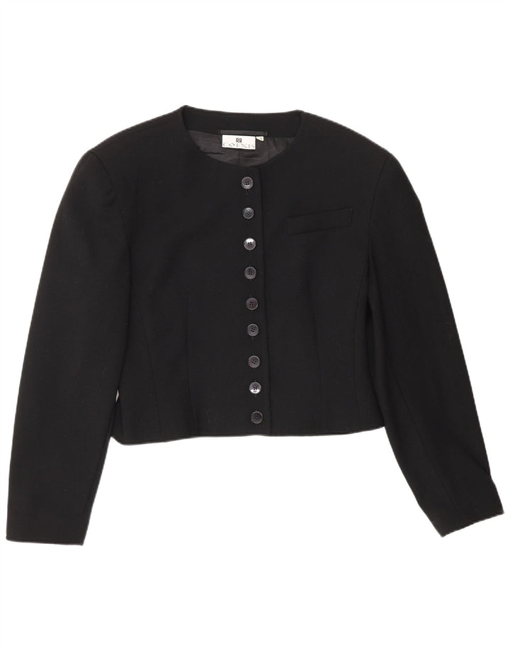 Coexis Veste Boléro Femme IT 42 Laine Vierge Noir Moyen