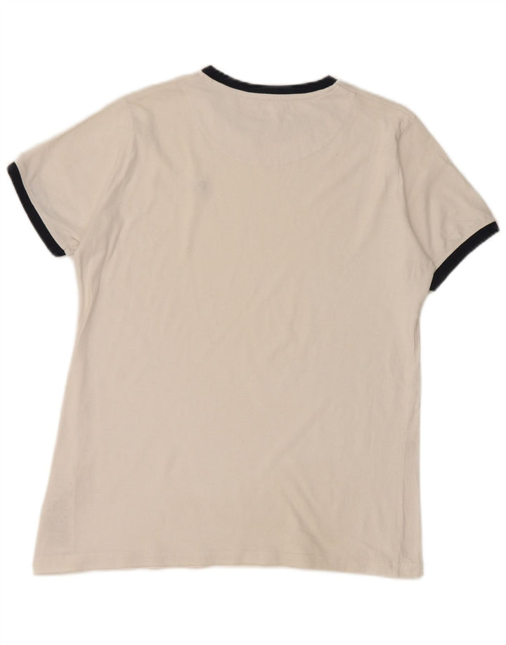 LYLE & SCOTT Haut T-Shirt Garçon 12-13 ans Blanc Coton