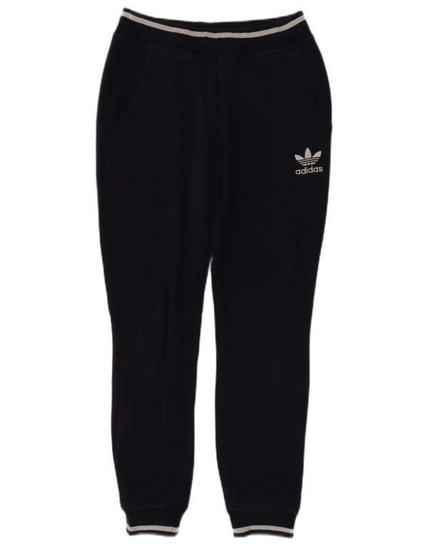 Adidas Pantalon de survêtement pour femme Joggers UK 8 Small Bleu marine Coton