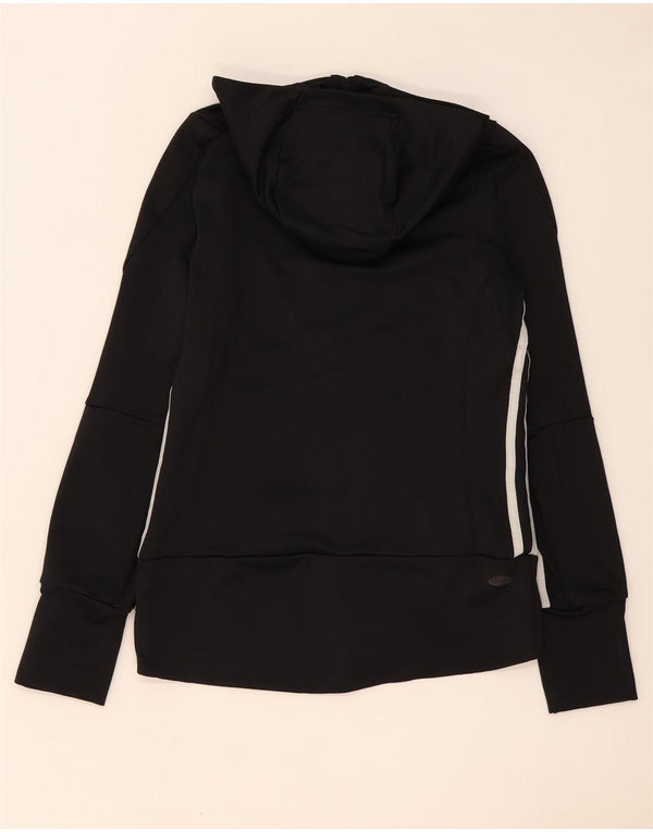 Adidas Clima 365 Zip Sweat à capuche pour femme UK 12 Noir moyen Polyester