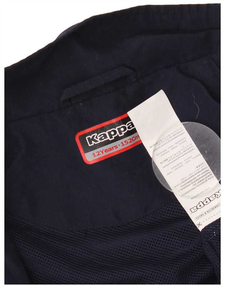 Kappa Veste Coupe-Vent Graphique Garçon 11-12 ans Bleu Marine Polyester