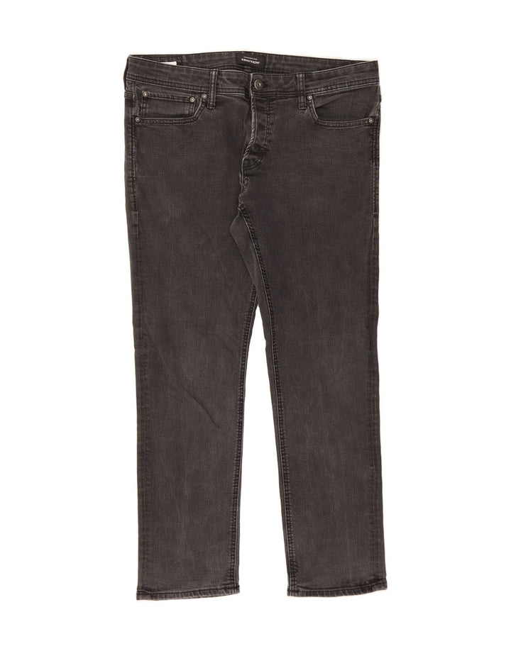 JACK & JONES Mens Slim Jeans W36 L32 Grey Cotton Vintage Jack & Jones and Second-Hand Jack & Jones from Messina Hembry 
