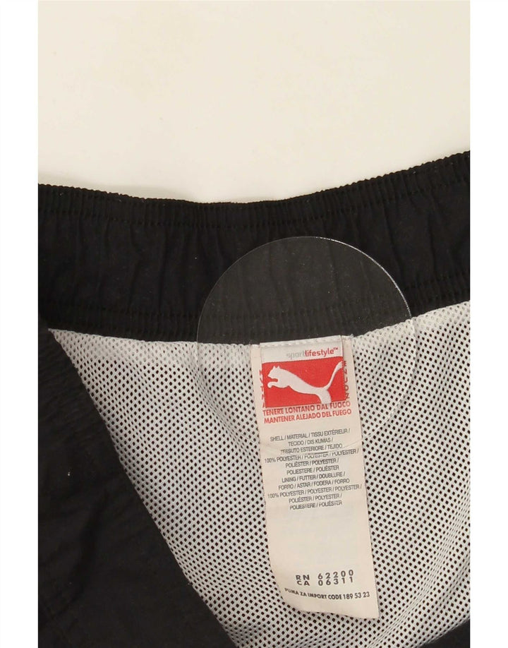 Puma Short de Bain Graphic Homme Noir Moyen Polyester Colorblock