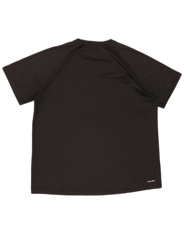 Adidas Hommes Climalite Graphic T-Shirt Top XL Noir Polyester
