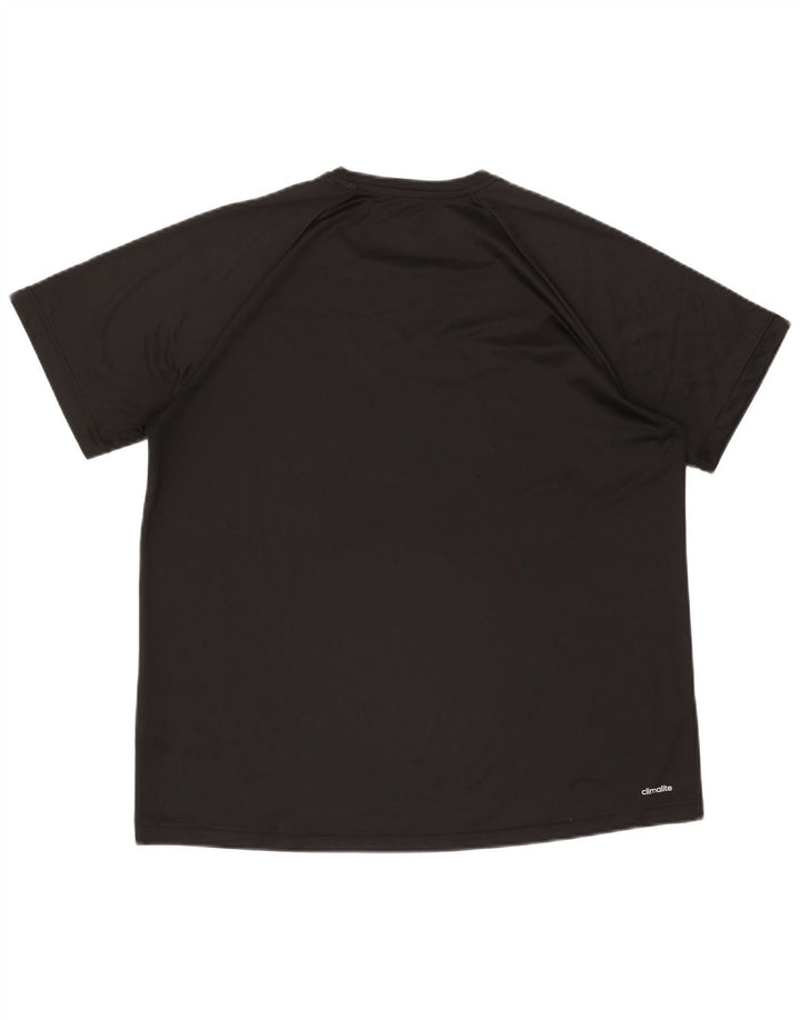 Adidas Hommes Climalite Graphic T-Shirt Top XL Noir Polyester