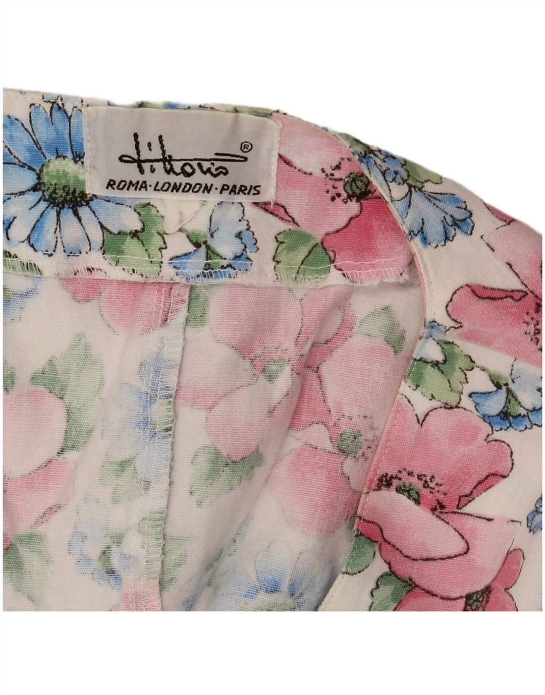 gilet femme vintage UK 14 Moyen Multicolore Floral