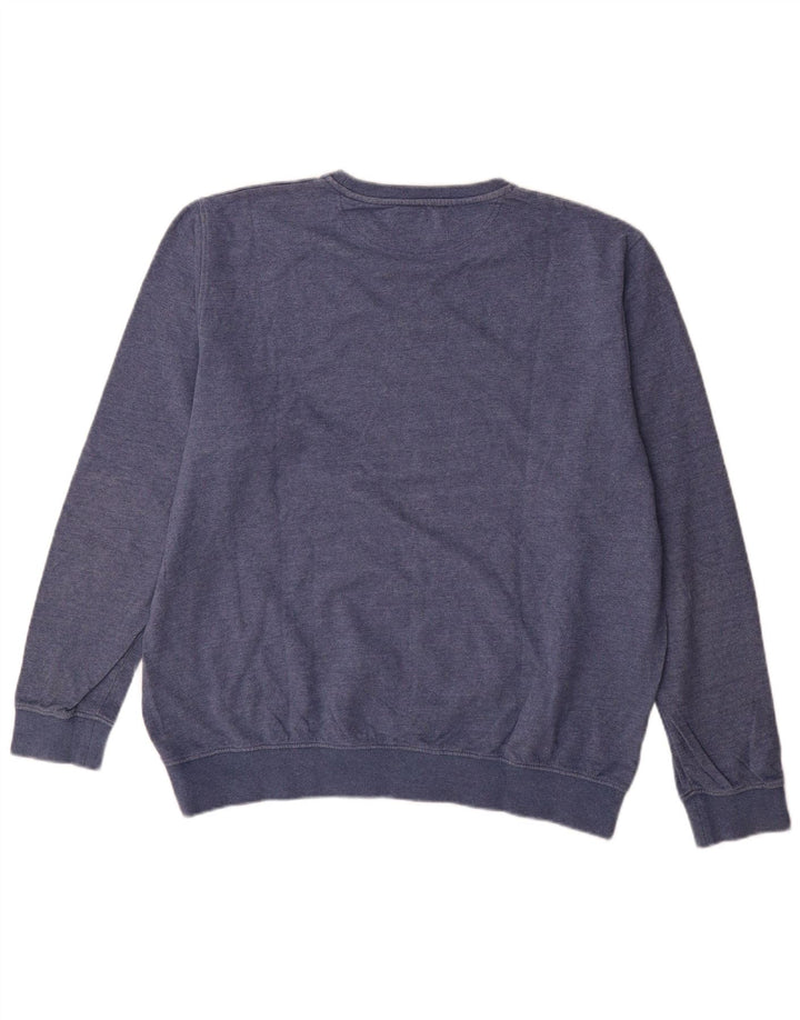 Hackett Sweat-shirt pour hommes XL Bleu Coton