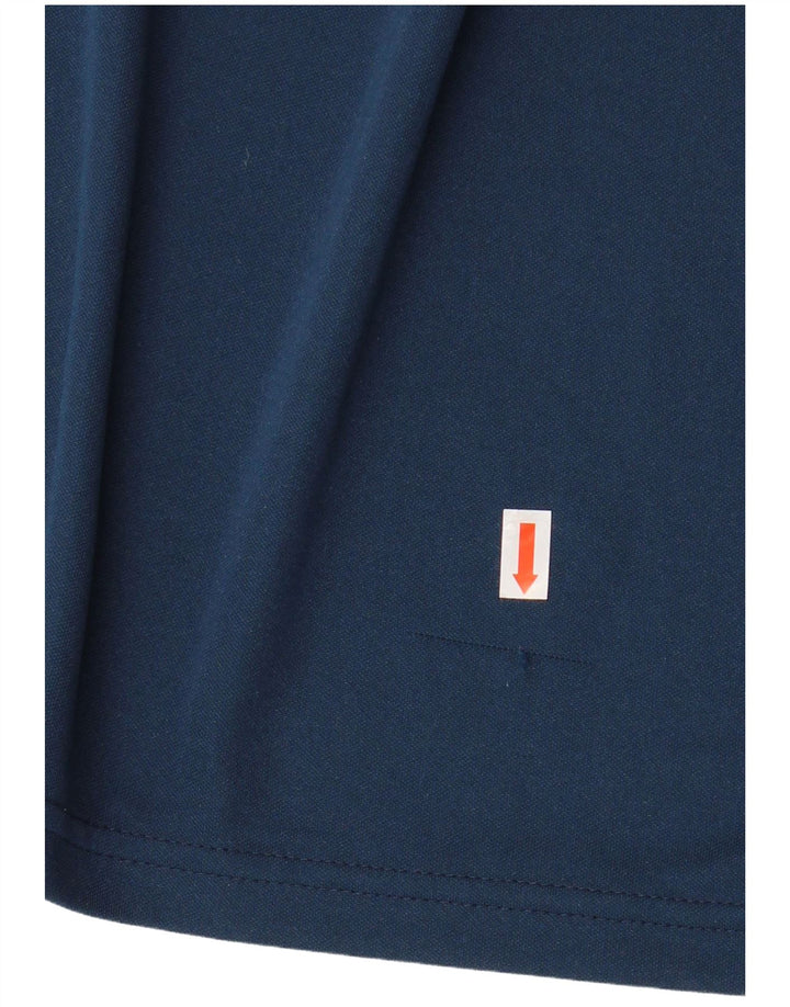 ADIDAS T-Shirt Climalite Homme Bleu Marine Moyen Polyester Colorblock