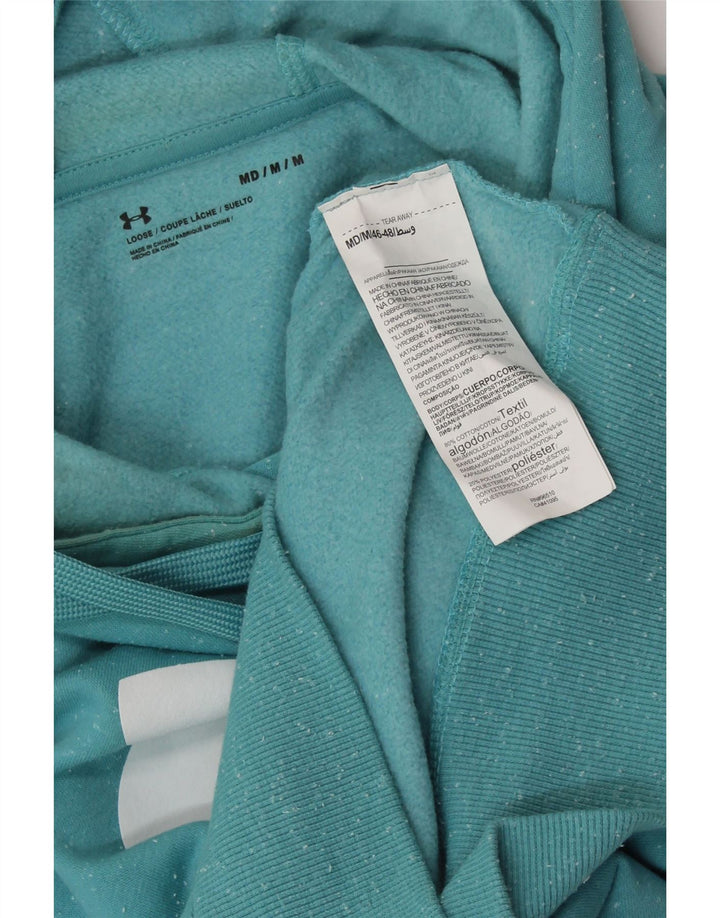 UNDER ARMOUR Pull à capuche surdimensionné pour femme UK 14 Bleu moyen moucheté