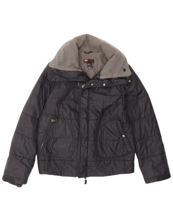 Diesel Veste matelassée pour homme UK 36 Petit nylon noir