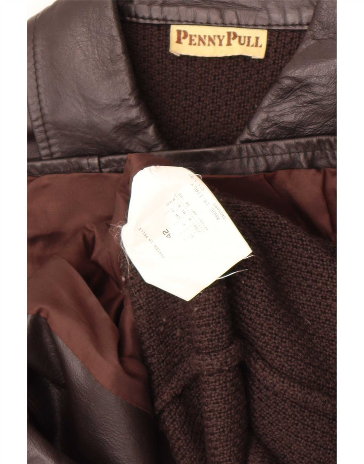 Penny Pull Veste Blazer 5 Boutons Femme IT 42 Acrylique Marron Moyen