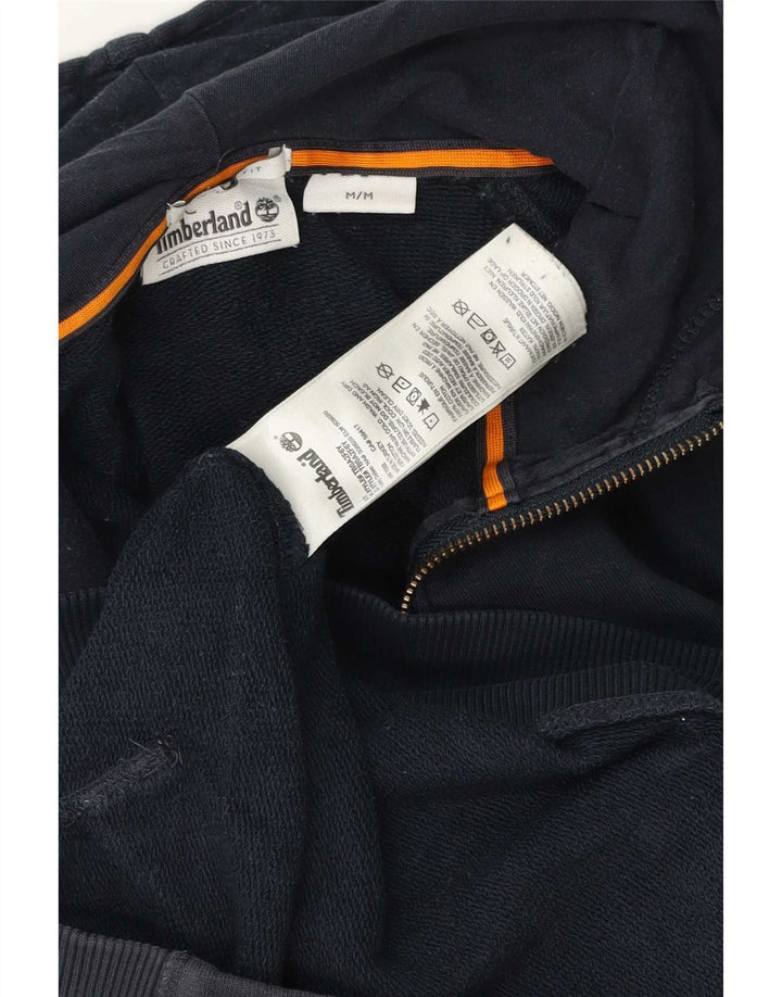 Timberland Pull à Capuche Zippé Homme Bleu Marine Moyen Coton