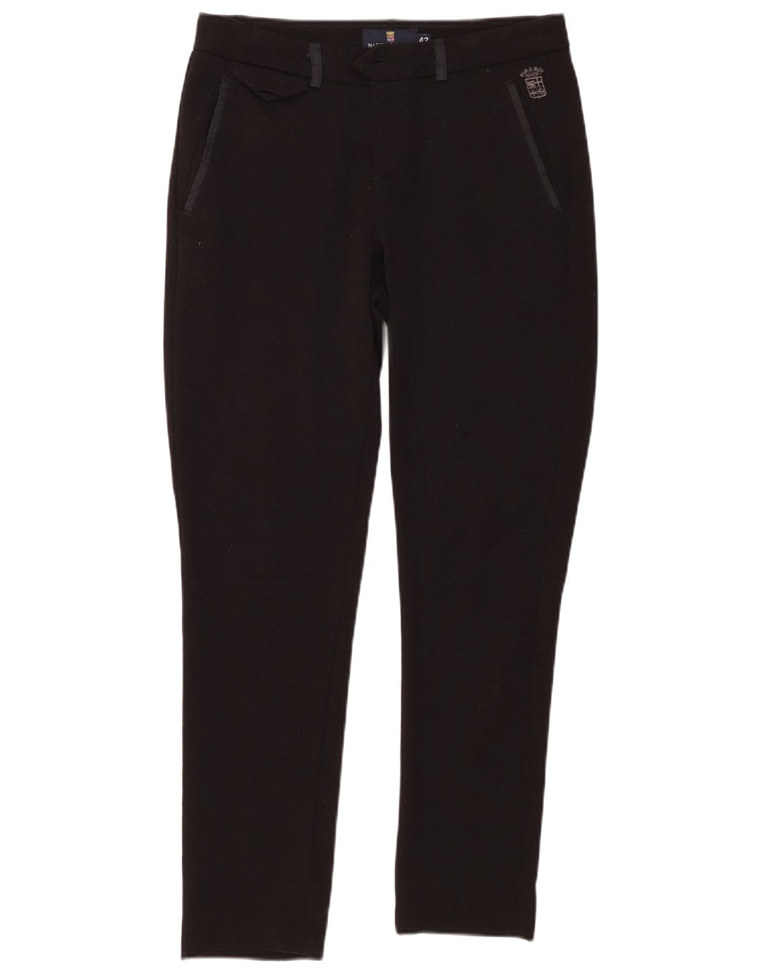 MARINA MILITARE Pantalon décontracté slim pour femme IT 42 Medium W30 L28 Noir