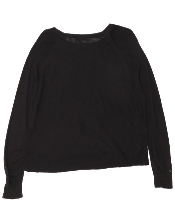 Zara Pull col bateau pour femme UK 14 Noir moyen