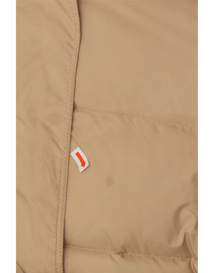 BURBERRY Womens BRIT Hooded Padded Coat UK 12 Medium Beige Classic