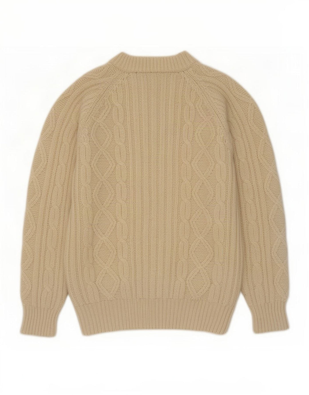 Edward Spiers Pull à col roulé pour homme en laine blanc cassé moyen