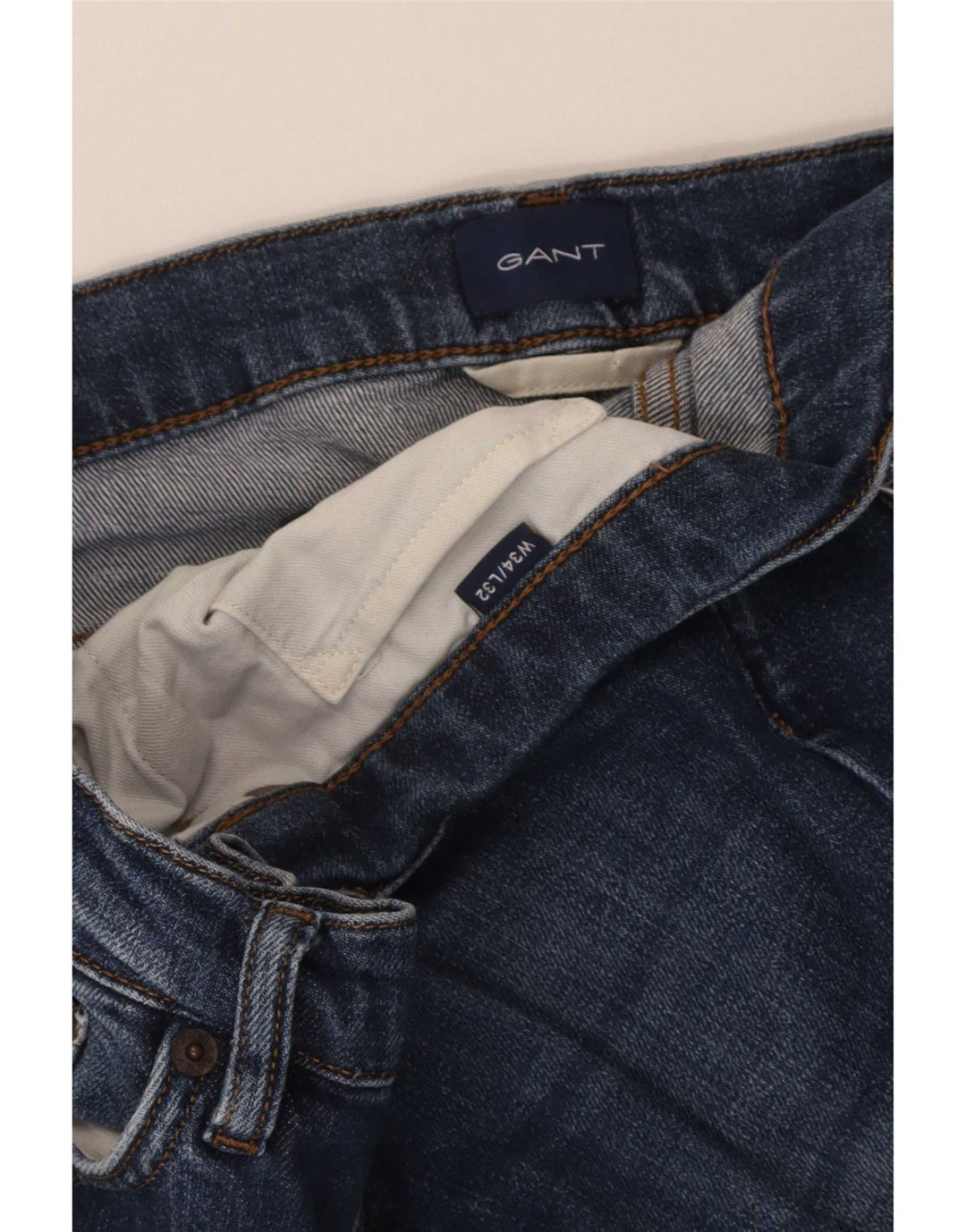 Gant Jean Droit Homme W34 L32 Bleu