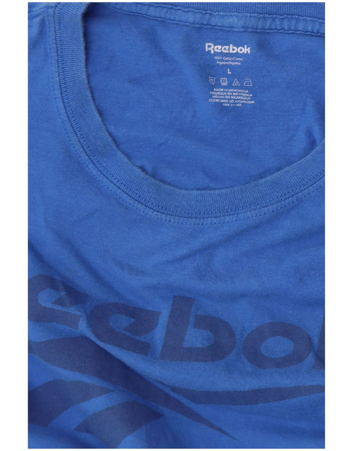 Reebok T-Shirt Graphique Homme Grand Bleu
