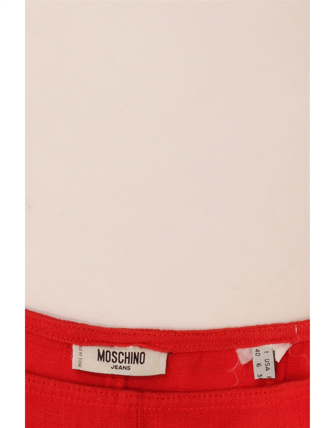 Moschino Jupe Évasée Femme IT 40 Small W28 Rouge