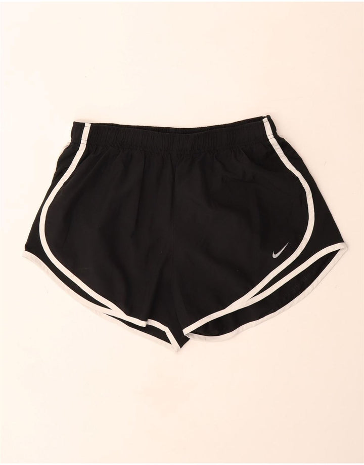 Nike Short de sport Dri Fit pour femme UK 16 Large Noir Polyester