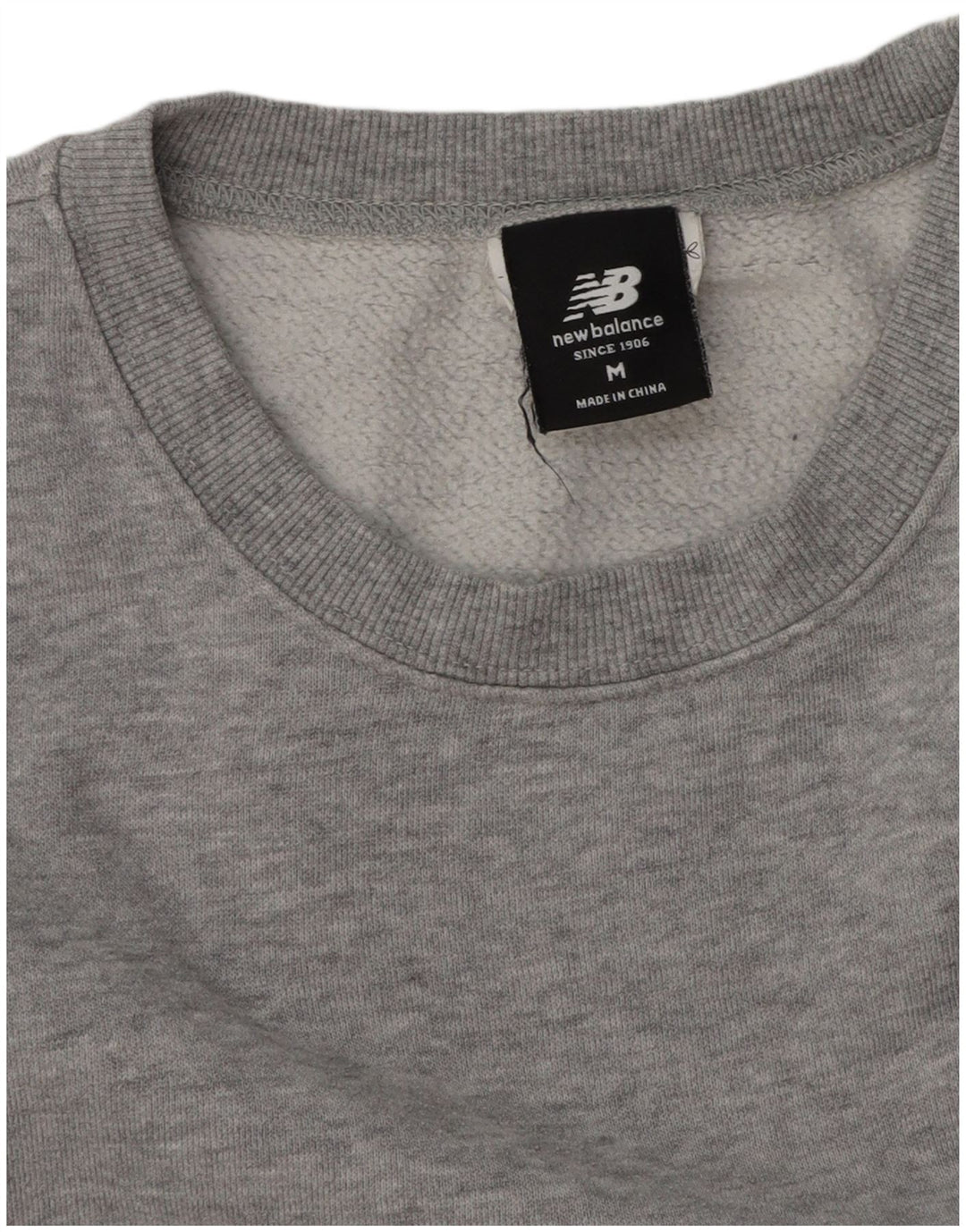 New Balance Sweat-Shirt Homme Gris Moyen Moucheté Coton