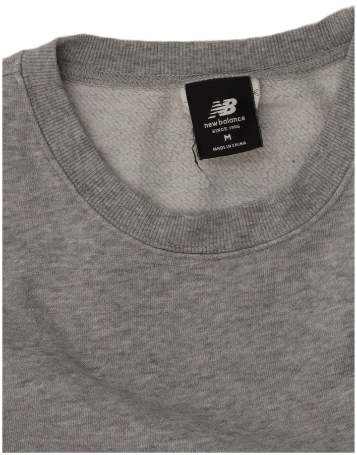 New Balance Sweat-Shirt Homme Gris Moyen Moucheté Coton