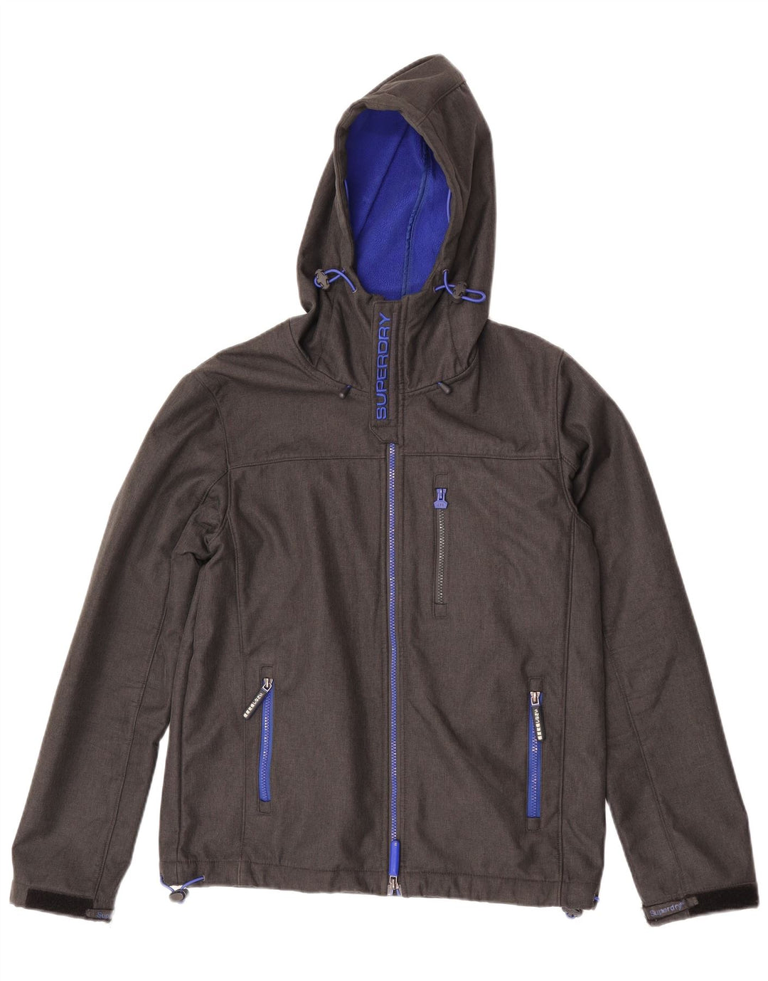 Superdry Veste coupe-vent graphique Windtrekker pour homme UK 40 Large Gris