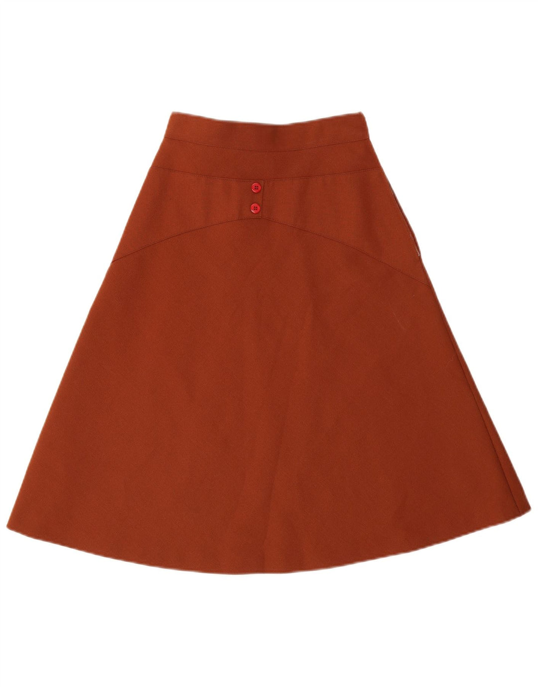 jupe trapèze femme vintage W24 Petit Marron