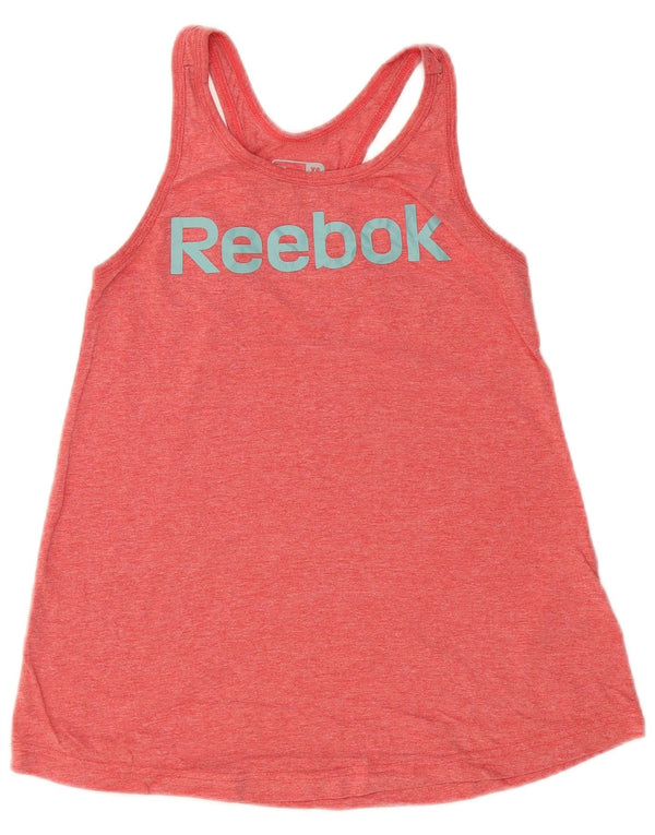 REEBOK Débardeur Graphique Femme UK 6 XS Rouge Coton
