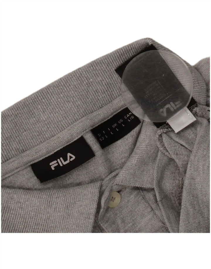 Fila Polo Homme Grand Gris Coton