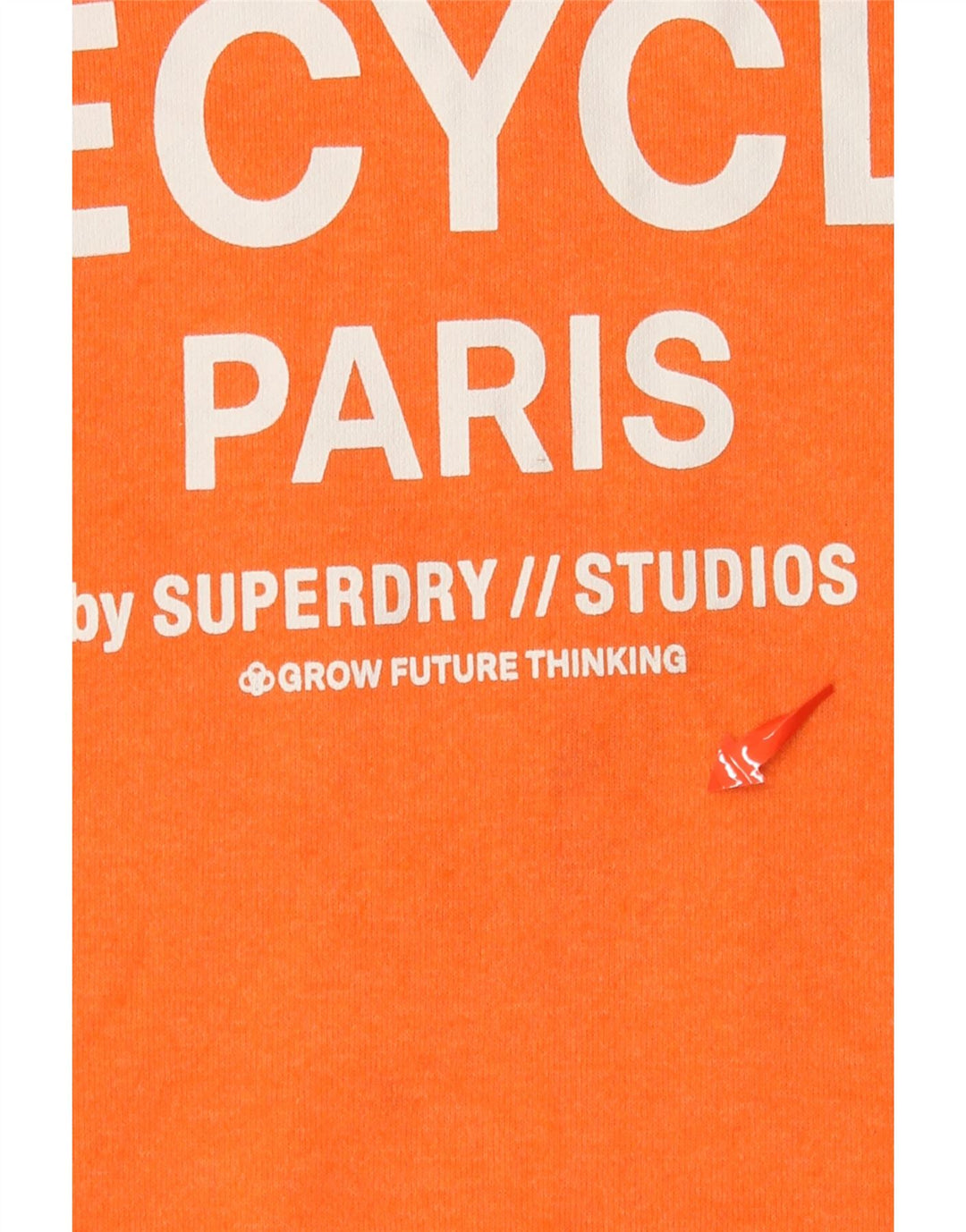 SUPERDRY Pull à capuche graphique pour hommes, petit coton orange